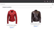 Tablet Screenshot of leather-dealer.com